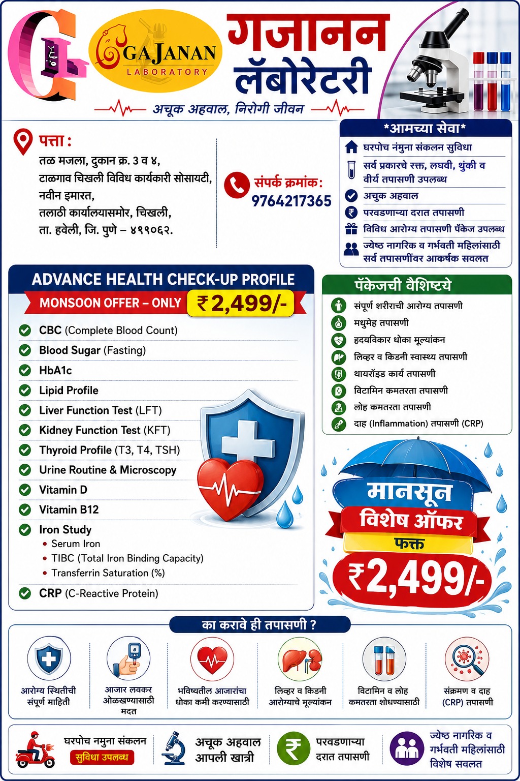 Advance Health Check-up Profile — Gajanan Laboratory